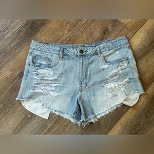 American Eagle Hi-Rise Festival Denim Shorts Size 18